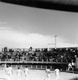 Photo vom provenzalischen Stierkampf in Les Saintes-Maries-de-la-Mer in den Osterferien 1966