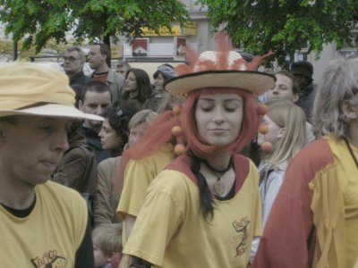 Photo vom Karneval der Kulturen in Kreuzberg in Berlin am Sonntag, dem 15. Mai 2005. Photo: Kim Hartley.