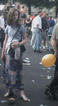 Photo von der Loveparade auf der Straße des 17. Juni in Berlin am 21.07.2001